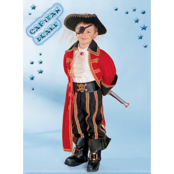 costume capitan drake 3/4 anni - fancy magic