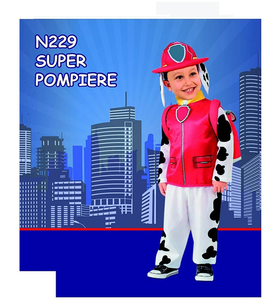 costume super pompiere 18 mesi