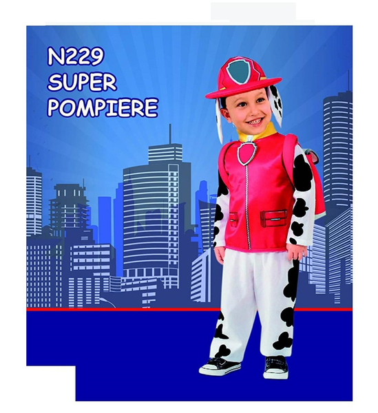 costume super pompiere 18 mesi