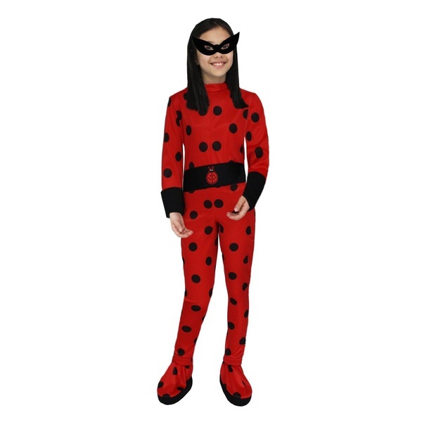 costume lady bug tg l 8/9 anni