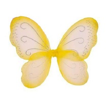 ali fata farfalla gialle cm 50