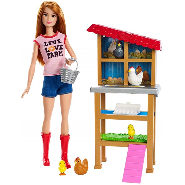 Acquista barbie carriera fattoria dei polli online Twistergiocattoli