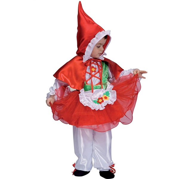 costume cappuccetto rosso 3/4 anni