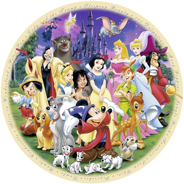 puzzle 1000 pezzi protagonisti disney