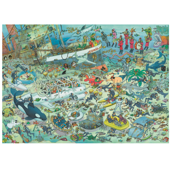 puzzle 2000 pezzi comic mare