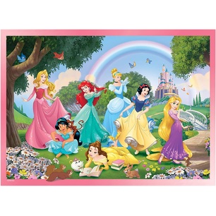 maxi puzzle double face 24 pezzi principesse