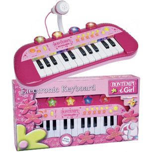 tastiera 24 tasti con microfono rosa