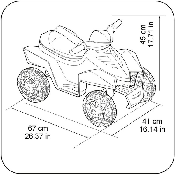 quad racy 6v rosa 