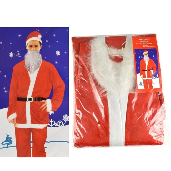 vestito babbo natale taglia unica