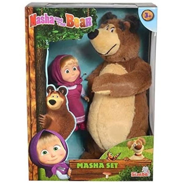 masha da 12 cm e orso da 25 cm 