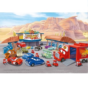 3 puzzle da 48 pezzi cars - clementoni