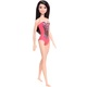 barbie beach con costume intero rosa