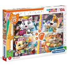 puzzle 104 pezzi 44 cats 