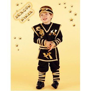 costume dragon ninja 3 anni - fancy magic