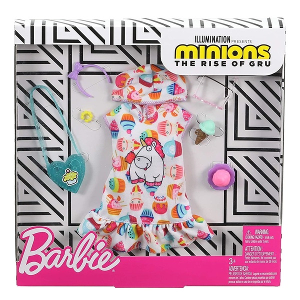 barbie moda minions abito unicorno