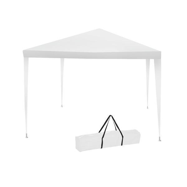 gazebo fisso impermeabile pvc bianco 3x3