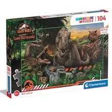 puzzle 104 pezzi jurassic world camp cretaceous