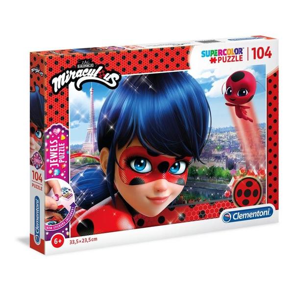 puzzle 104 pezzi miraculous jewels 