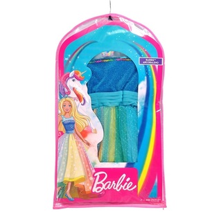 costume barbie arcobaleno 5/7 anni