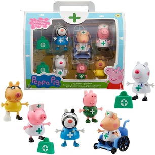 peppa pig set dottore e infermieri 6 personaggi