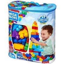 mega bloks sacca celeste 80 pezzi