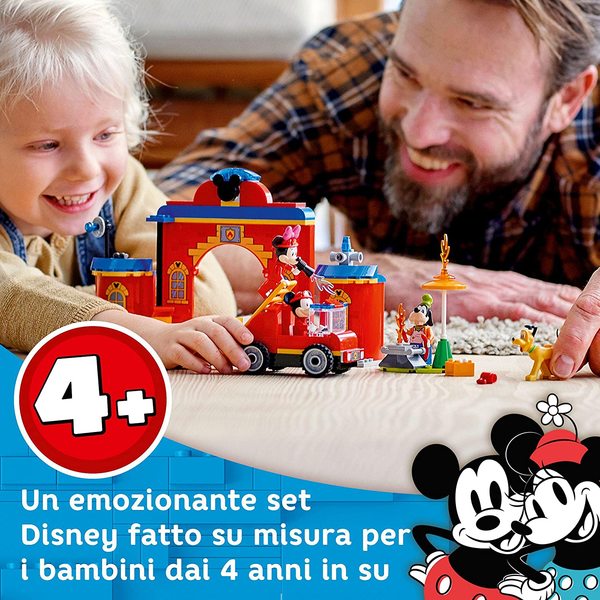 lego duplo caserma dei pompieri di topolino