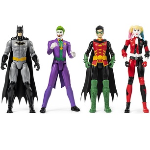 set 4 personaggi batman - robin - the joker - the riddler