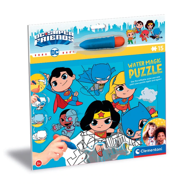 water magic puzzle dc super friends