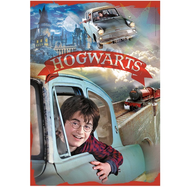 puzzle 104 pezzi harry potter hogwarts