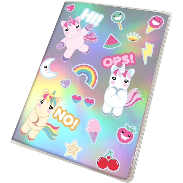 agenda unicorno con post-it e panna 