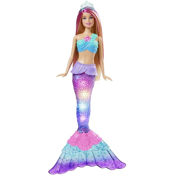 barbie dreamtopia sirena luci scintillanti