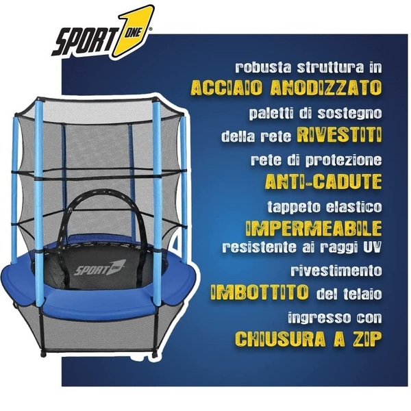 trampolino elastico sport one 140 cm