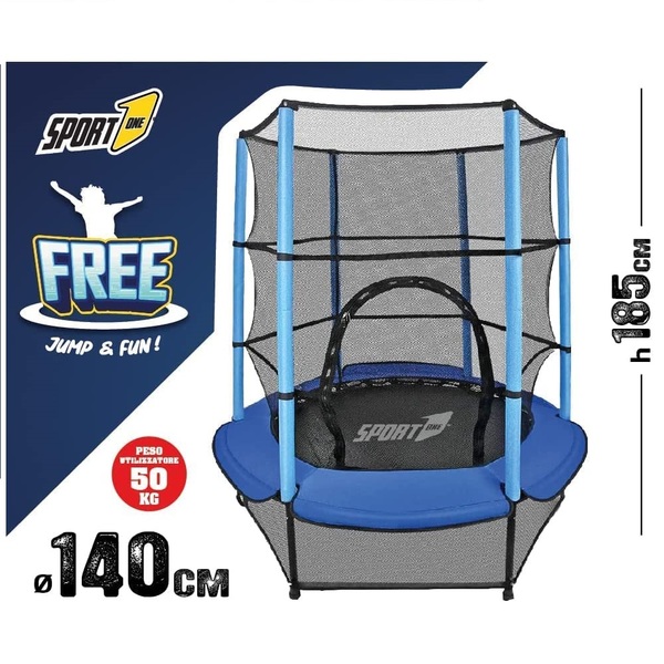 trampolino elastico sport one 140 cm
