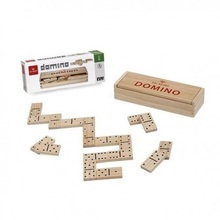 domino in legno con scatola