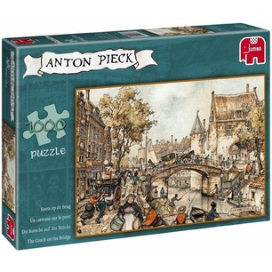 puzzle 1000 pezzi anton pieck carrozza sul ponte