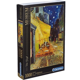 puzzle 1000 pezzi esterno di caffe' di notte