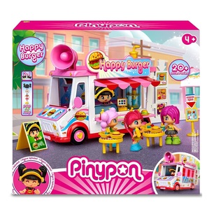 pinypon happy burger 2 in 1 veicolo e ristorante