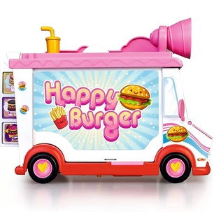 pinypon happy burger 2 in 1 veicolo e ristorante