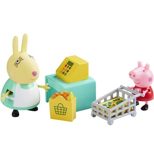 peppa pig shopping trip con personaggi