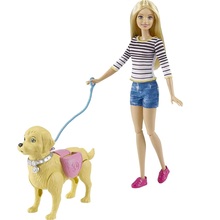 barbie a spasso con il cucciolo