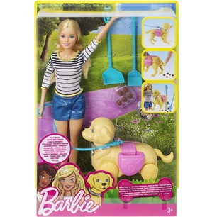 barbie a spasso con il cucciolo