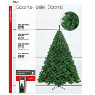 albero gigante delle dolomiti cm 300