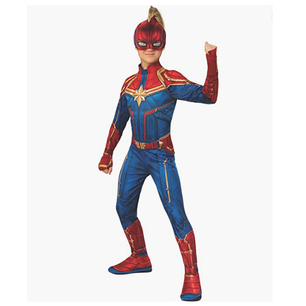 costume capitan marvel girl 3/4 anni