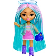 barbie extra mini minis capelli blu