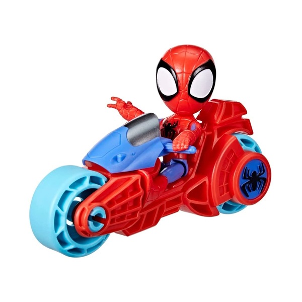 spidey con moto 