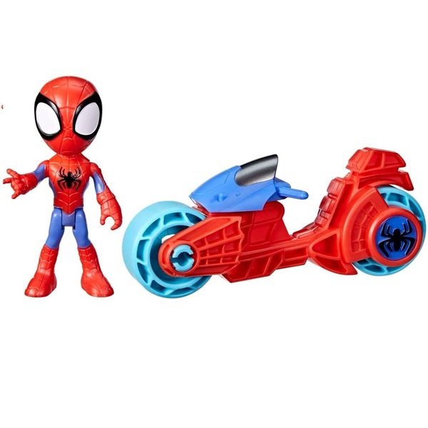 spidey con moto 