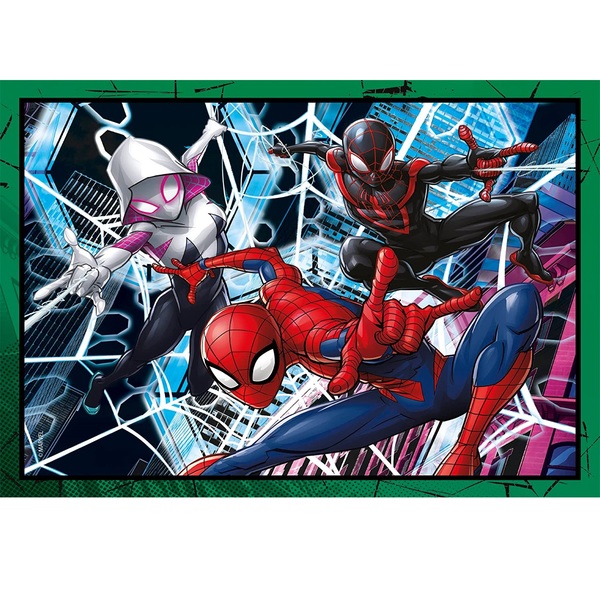 puzzle 4 in 1 spiderman 