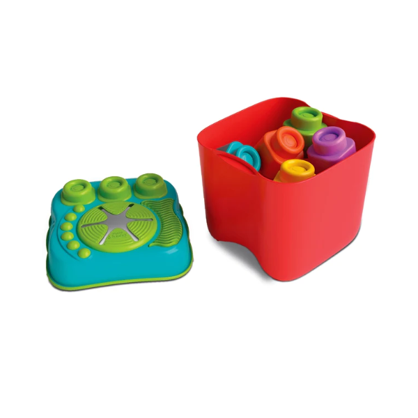 touch build and play sensory bucket