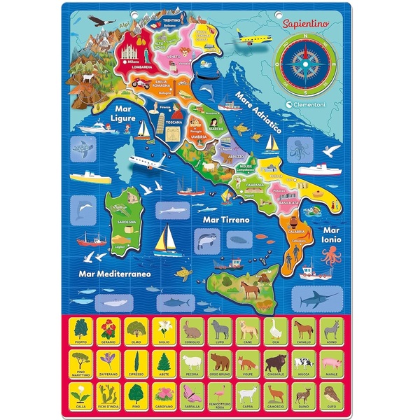 geo puzzle magnetico italia