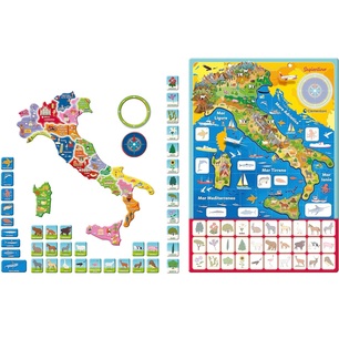 geo puzzle magnetico italia